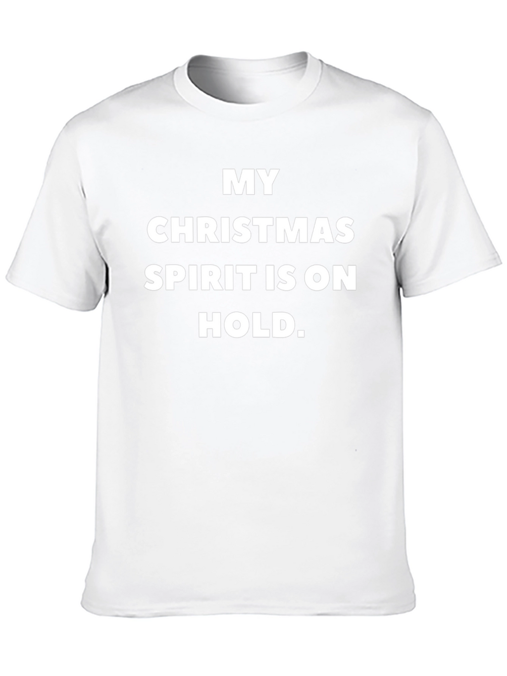 Funny Christmas Spirit On Hold Graphic T-Shirt