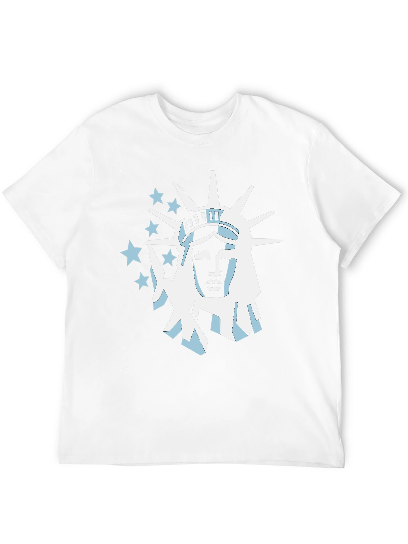 Statue of Liberty Graphic Tee - Black Cotton T-Shirt