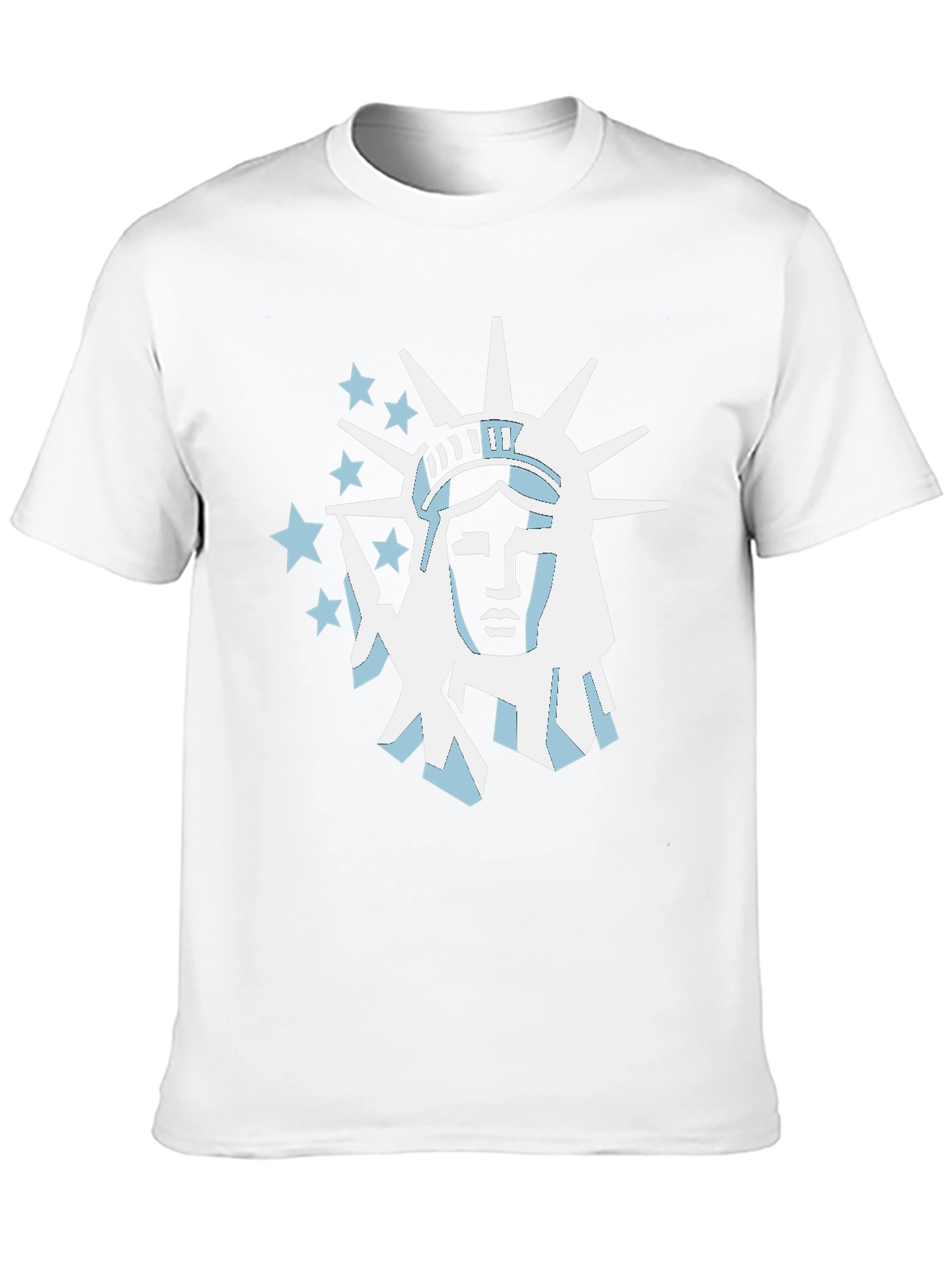 Statue of Liberty Graphic Tee - Black Cotton T-Shirt