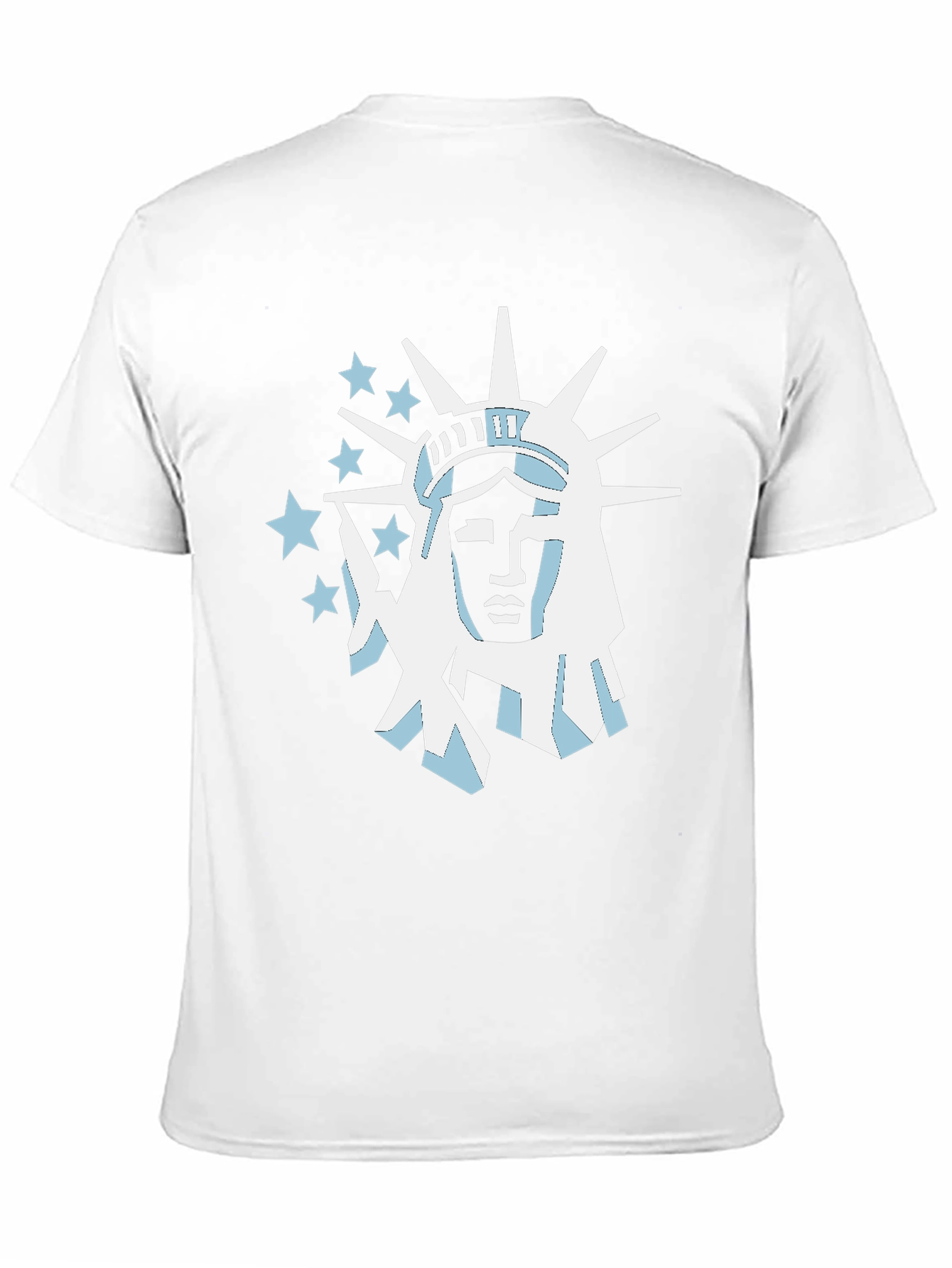 Statue of Liberty Graphic Tee - Black Cotton T-Shirt