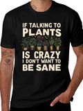 Plant Lover Graphic T-Shirt - Crazy About Plants!