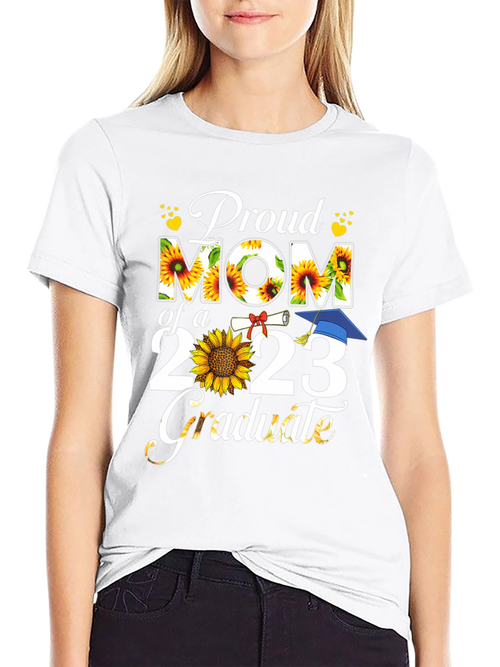 Proud Mom of a 2023 Graduate Sunflower T-Shirt