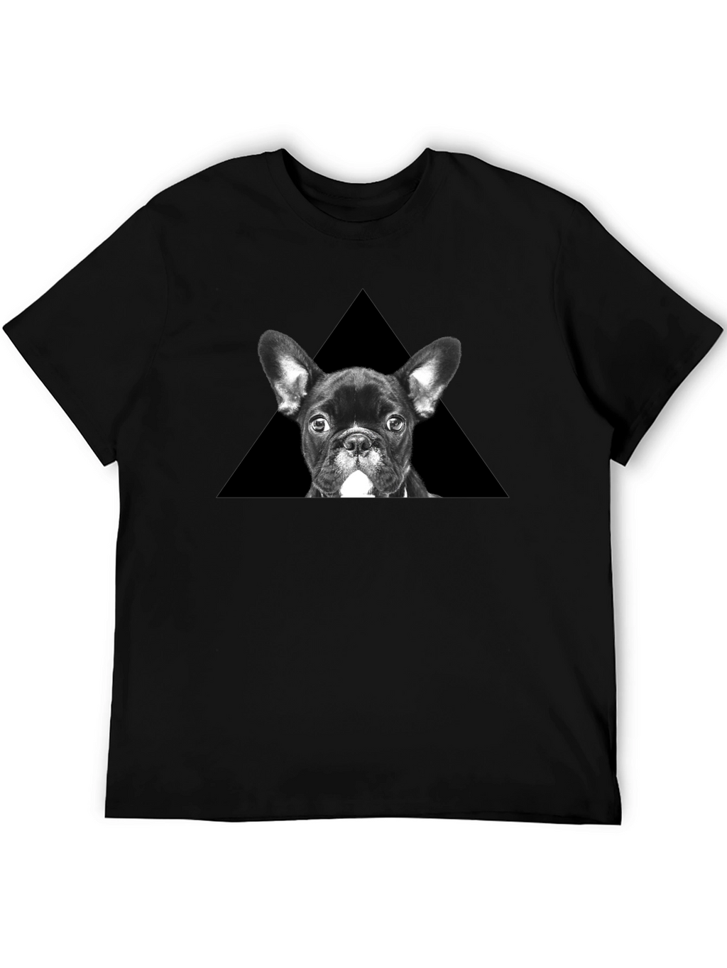 French Bulldog Triangle Graphic T-Shirt