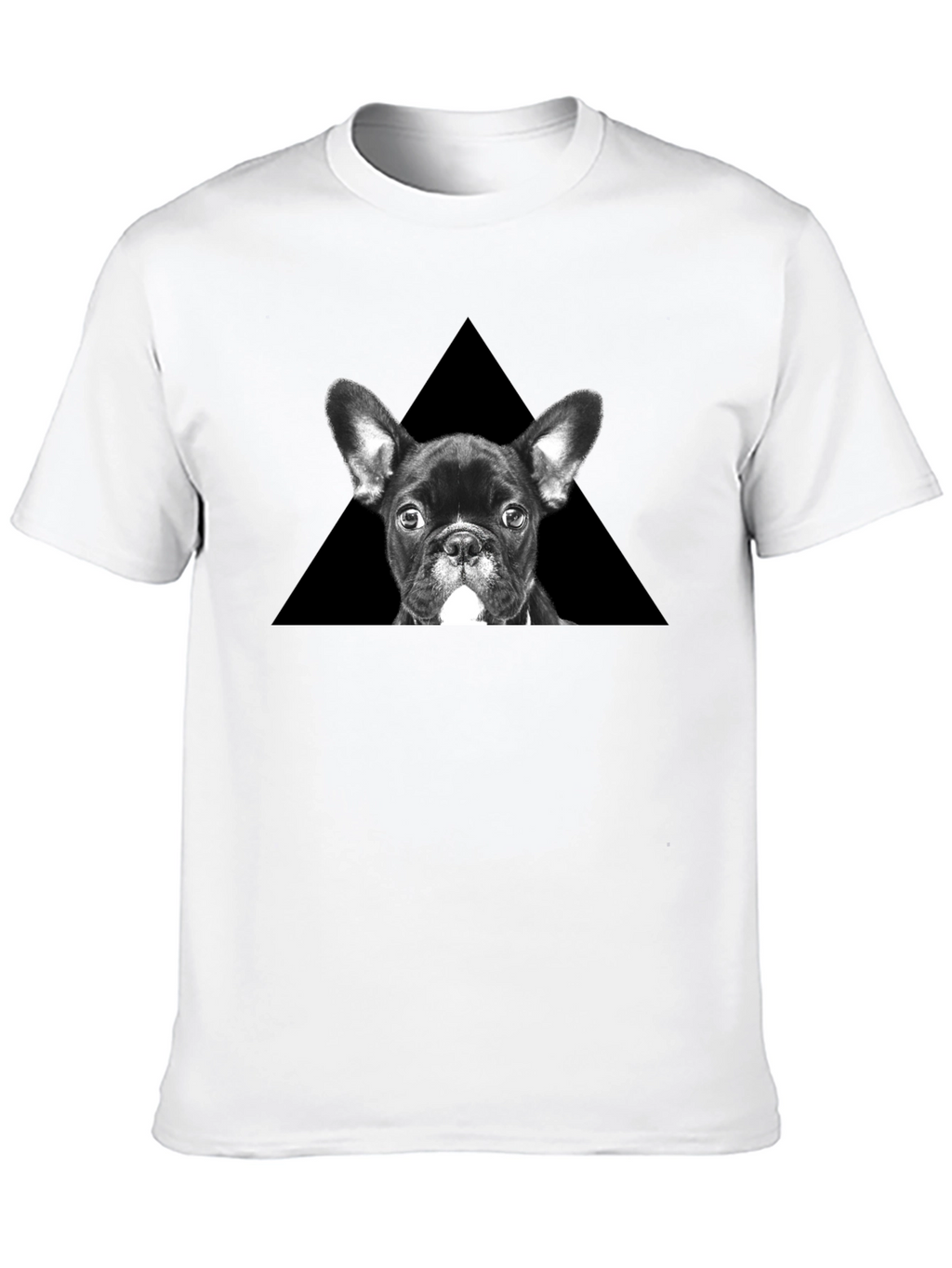 French Bulldog Triangle Graphic T-Shirt