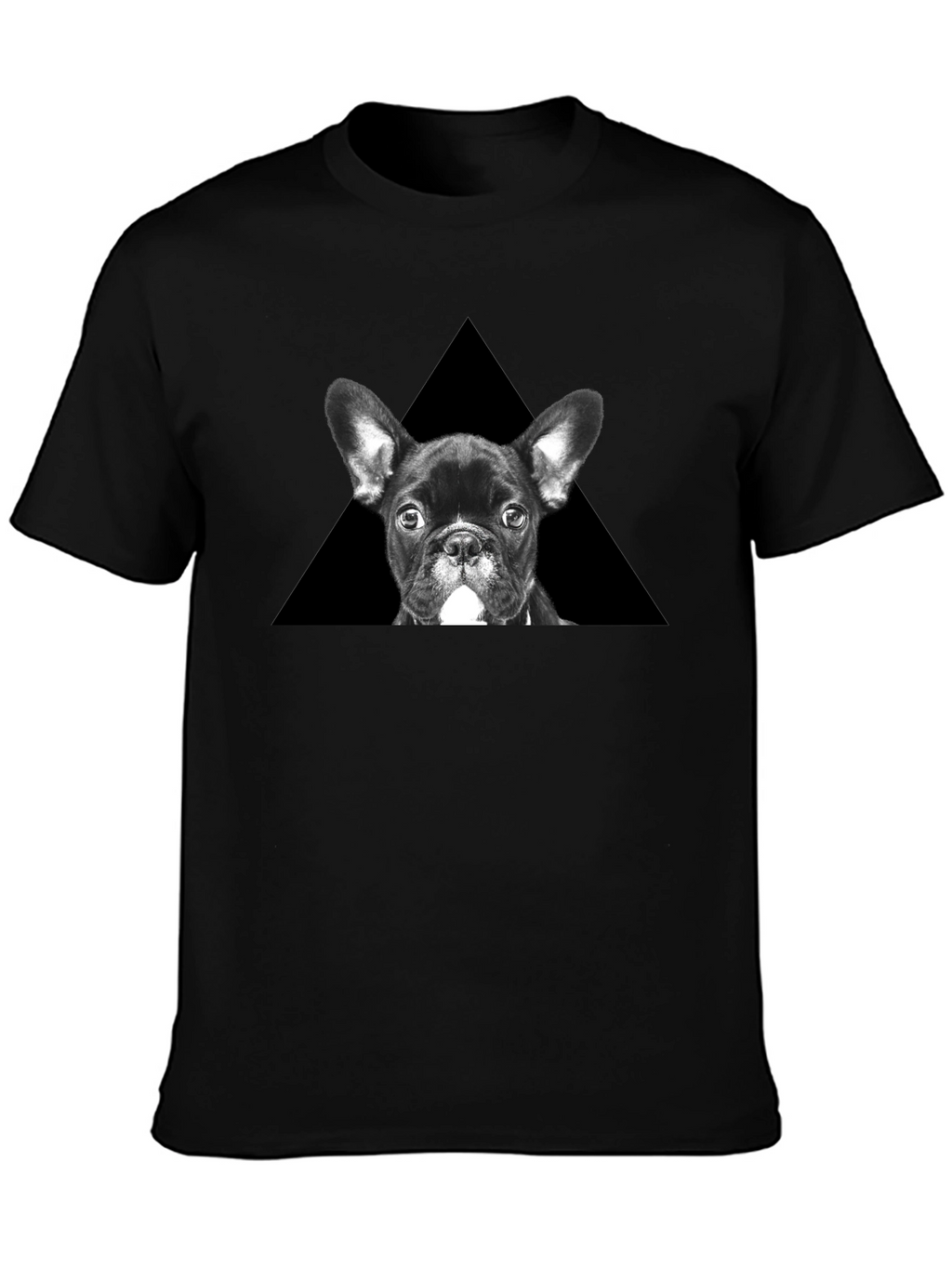 French Bulldog Triangle Graphic T-Shirt