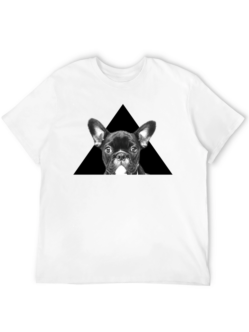 French Bulldog Triangle Graphic T-Shirt