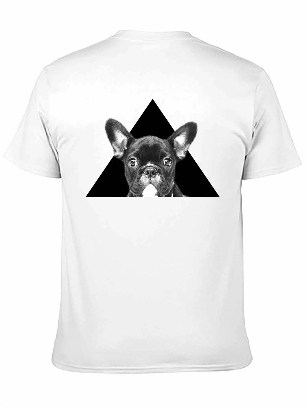 French Bulldog Triangle Graphic T-Shirt