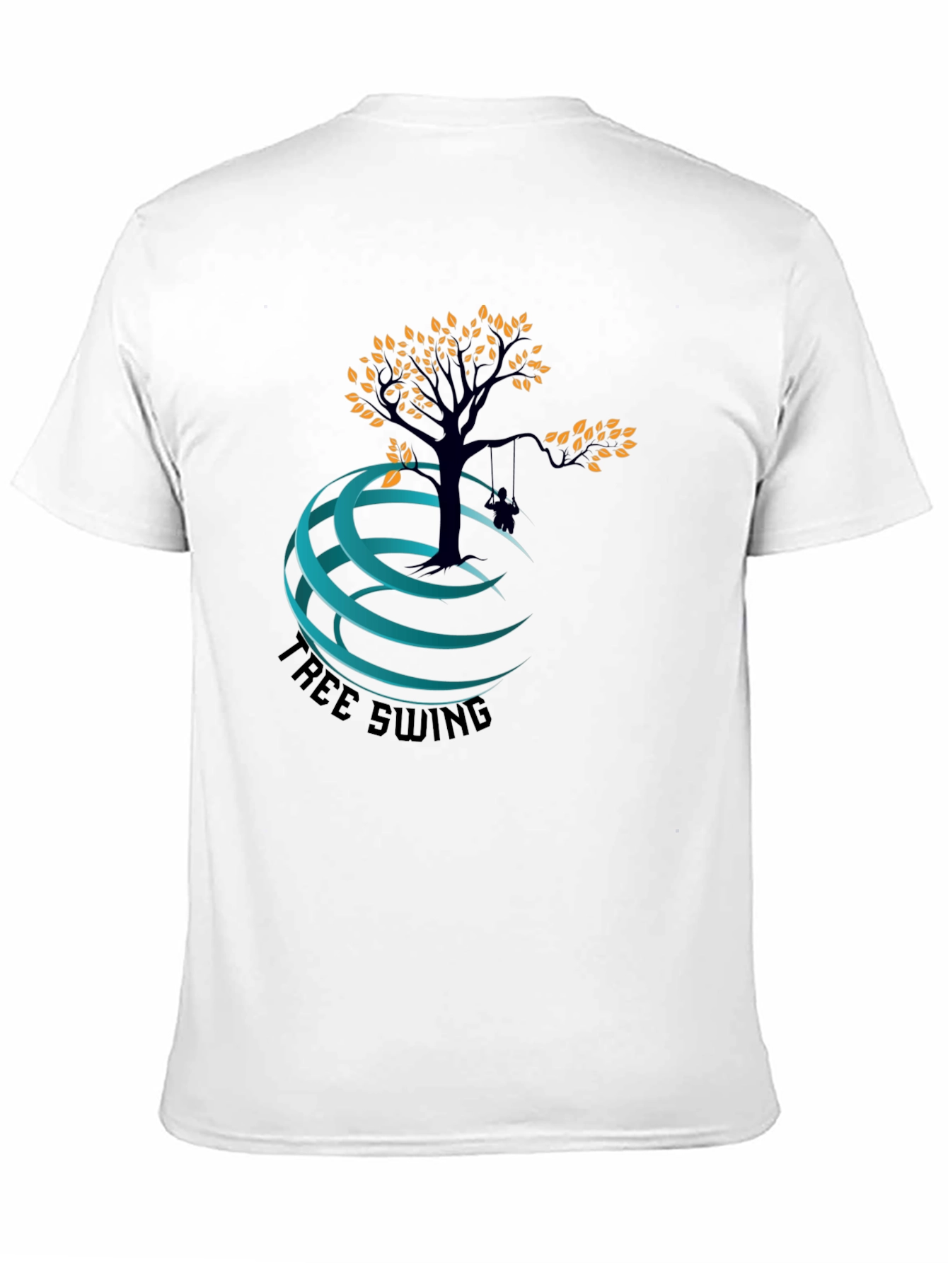Tree Swing Graphic Black T-Shirt