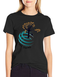 Tree Swing Graphic Black T-Shirt