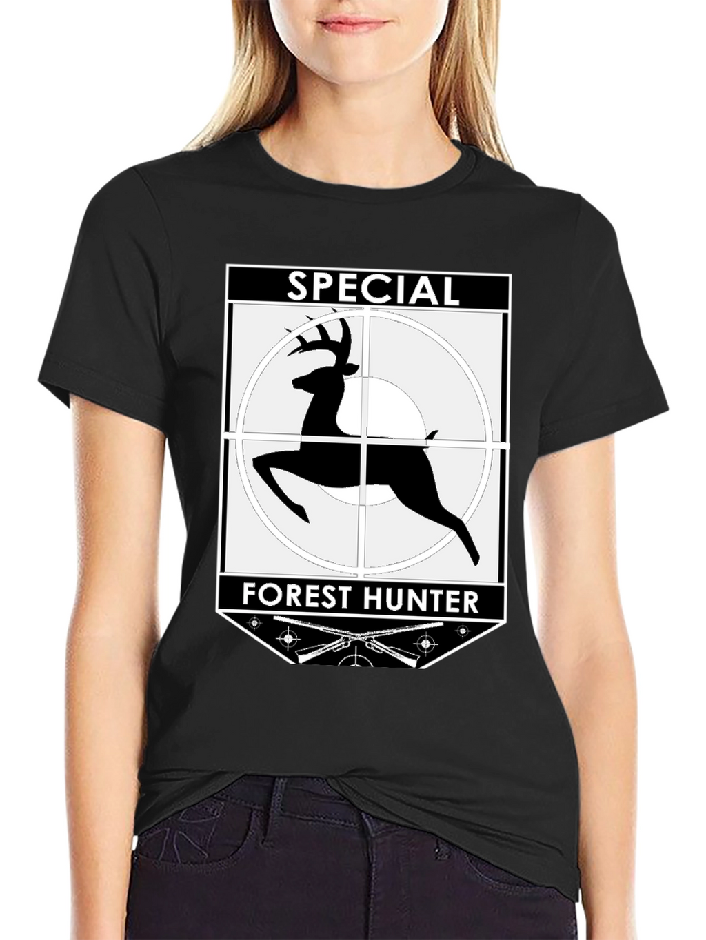 Special Forest Hunter T-Shirt Deer Target Graphic Tee