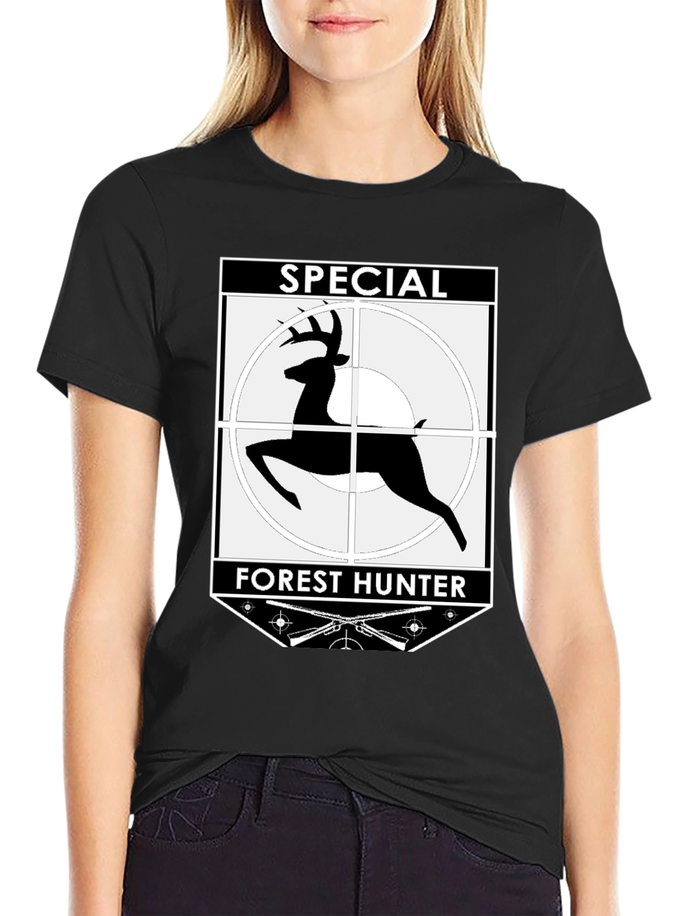 Special Forest Hunter T-Shirt Deer Target Graphic Tee