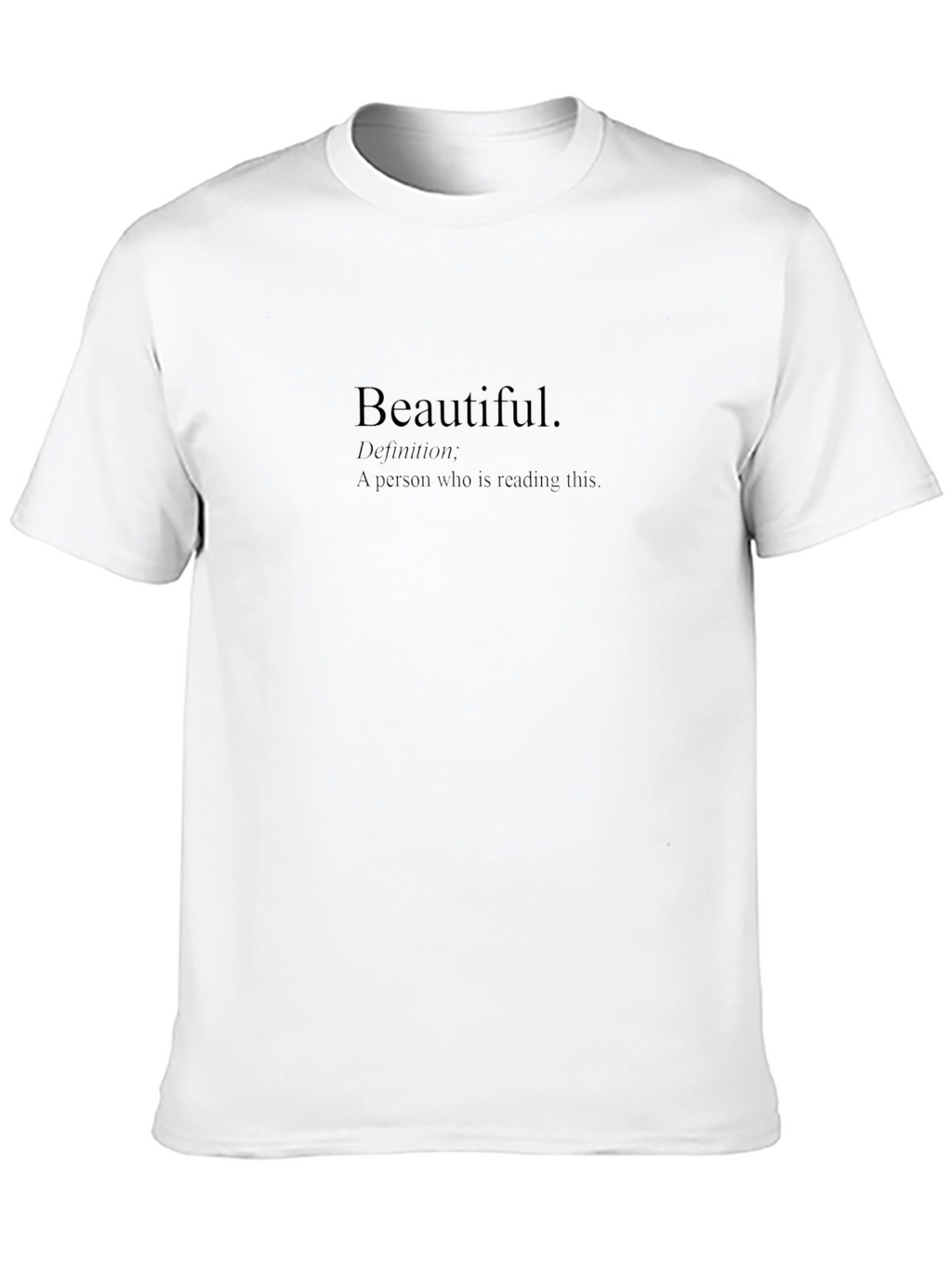 Beautiful Definition Graphic Tee - Black Unisex T-Shirt