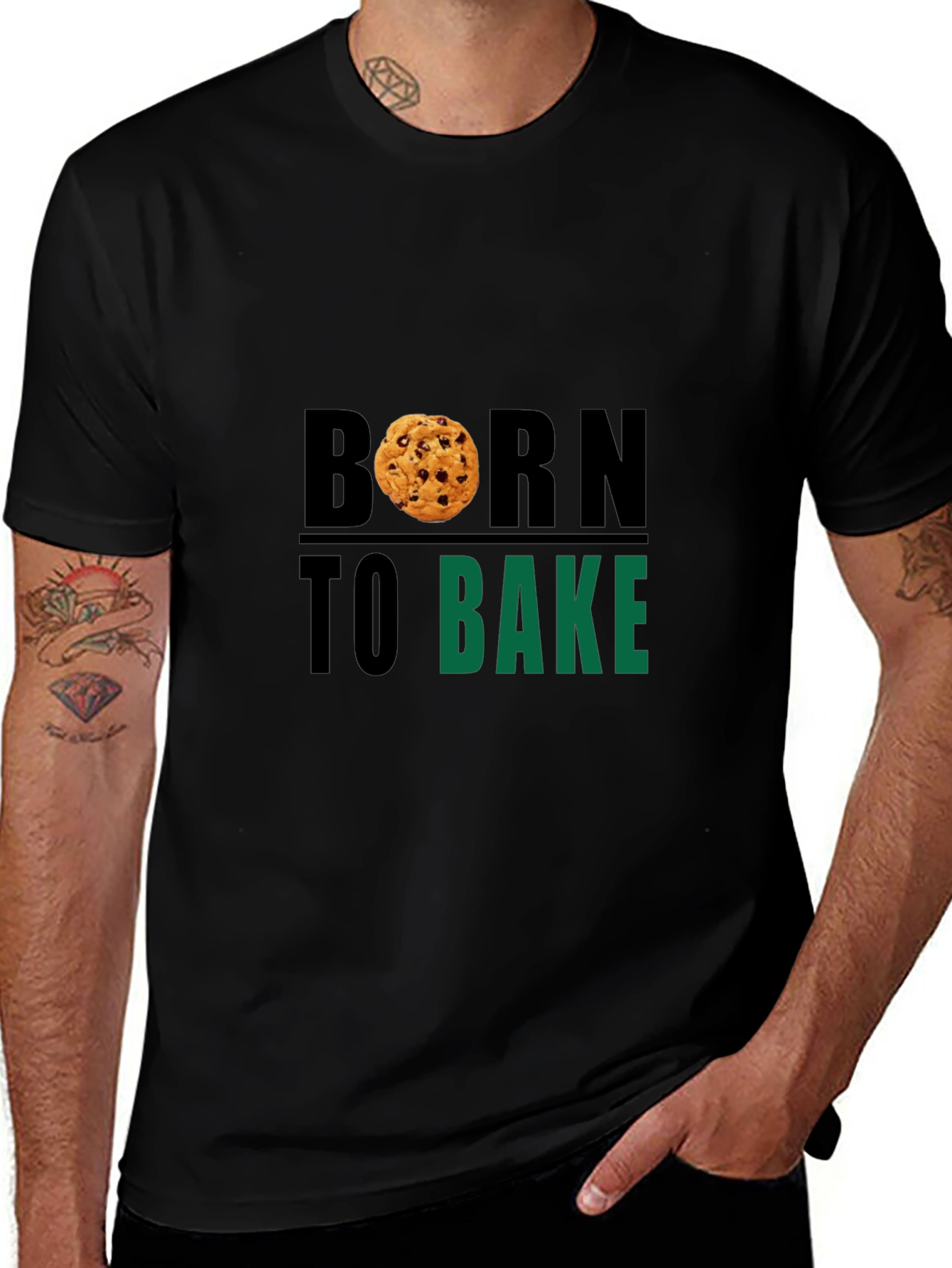 Born to Bake Cookie Graphic T-Shirt