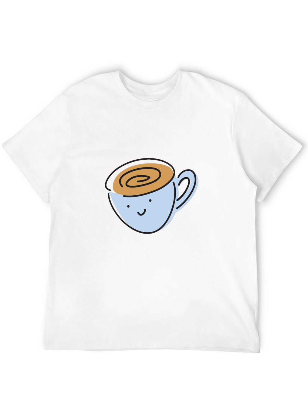 Cute Coffee Cup Graphic T-Shirt