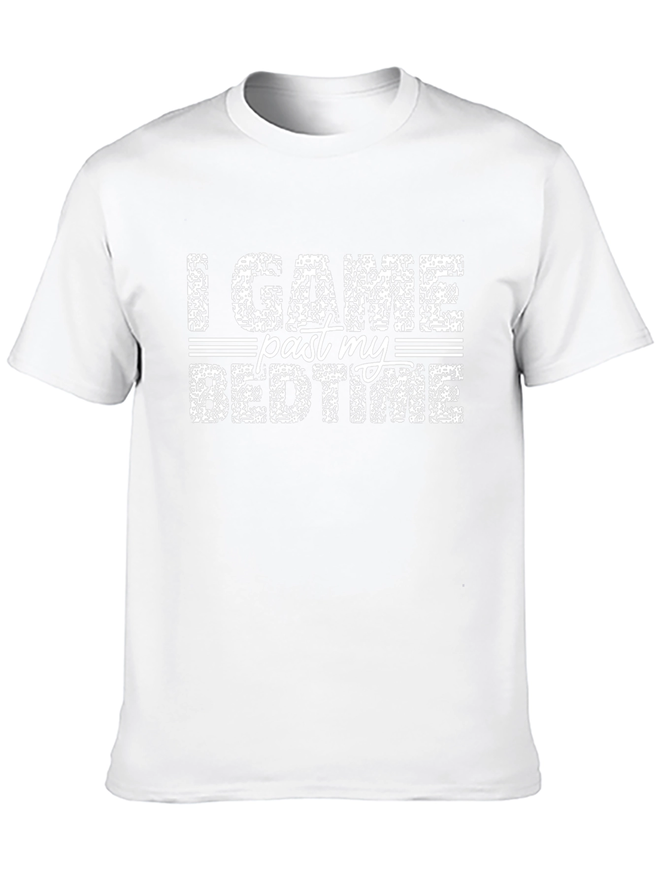 I Game Past My Bedtime Black T-Shirt
