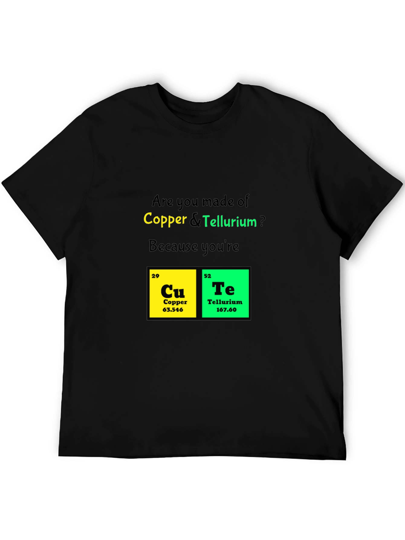 Funny Chemistry T-Shirt - Copper Tellurium