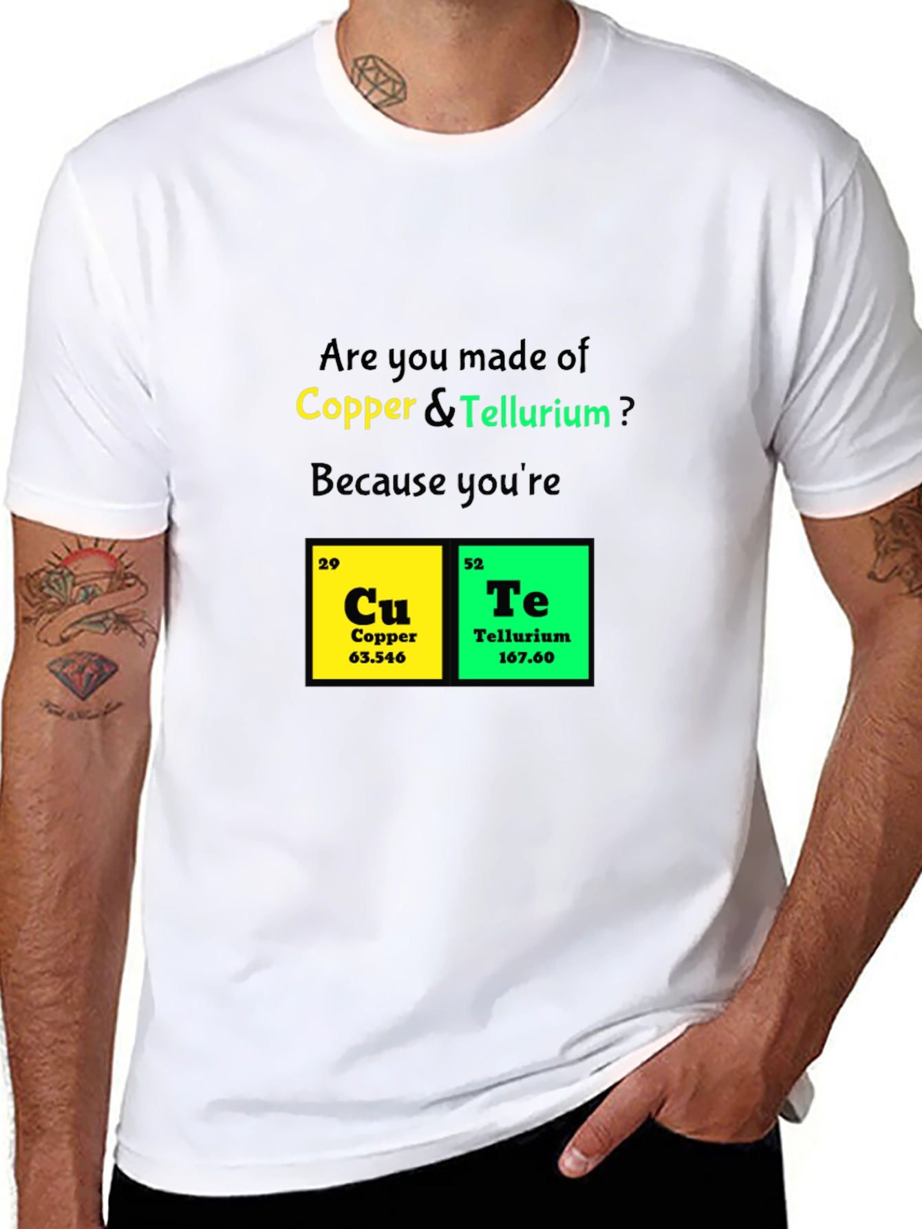 Funny Chemistry T-Shirt - Copper Tellurium
