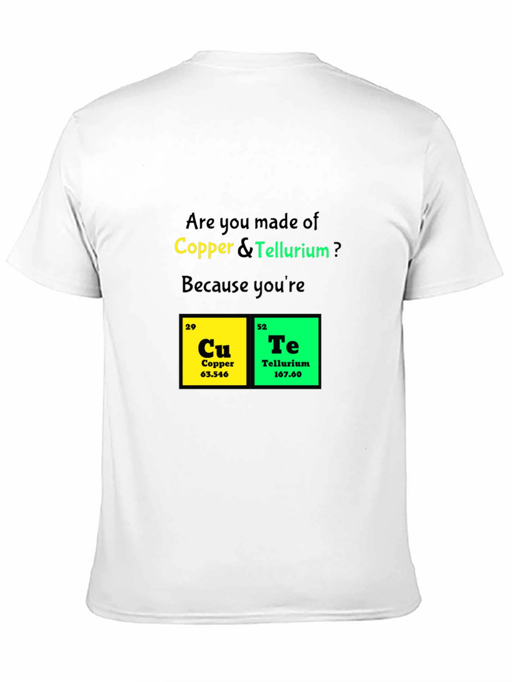 Funny Chemistry T-Shirt - Copper Tellurium