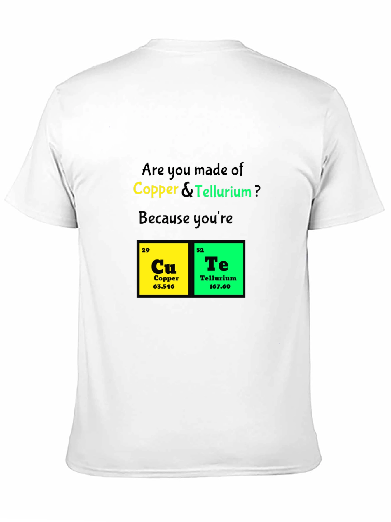 Funny Chemistry T-Shirt - Copper Tellurium