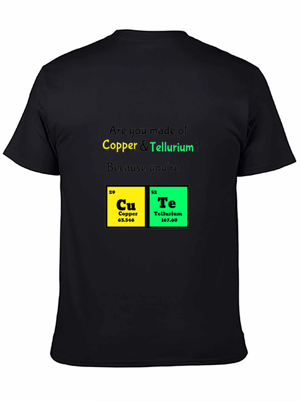 Funny Chemistry T-Shirt - Copper Tellurium