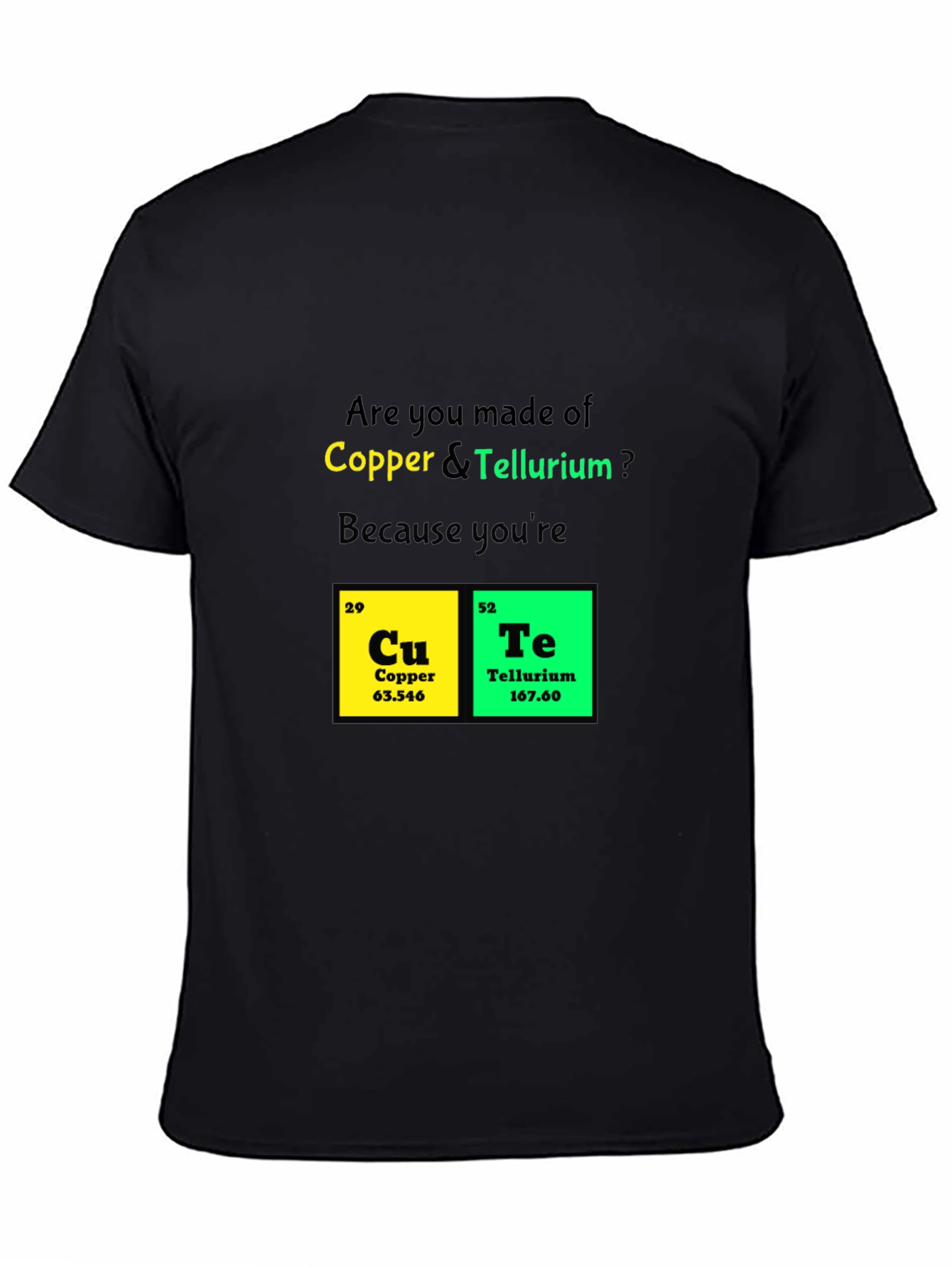 Funny Chemistry T-Shirt - Copper Tellurium
