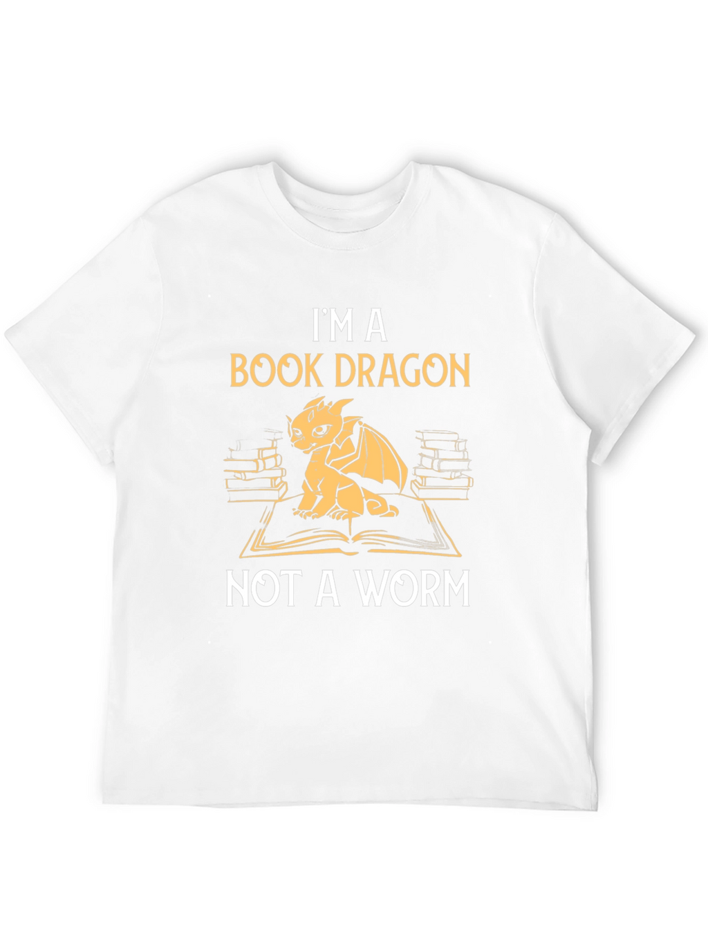 Book Dragon Graphic T-Shirt - Literary Humor Tee