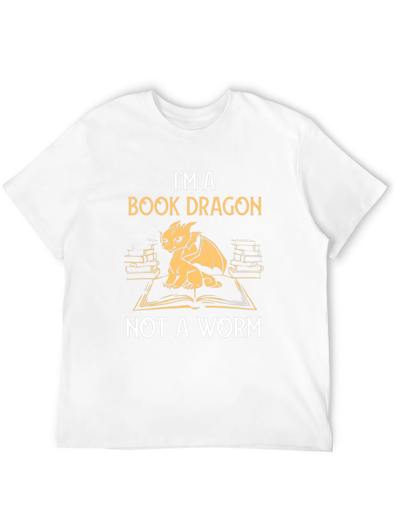 Book Dragon Graphic T-Shirt - Literary Humor Tee