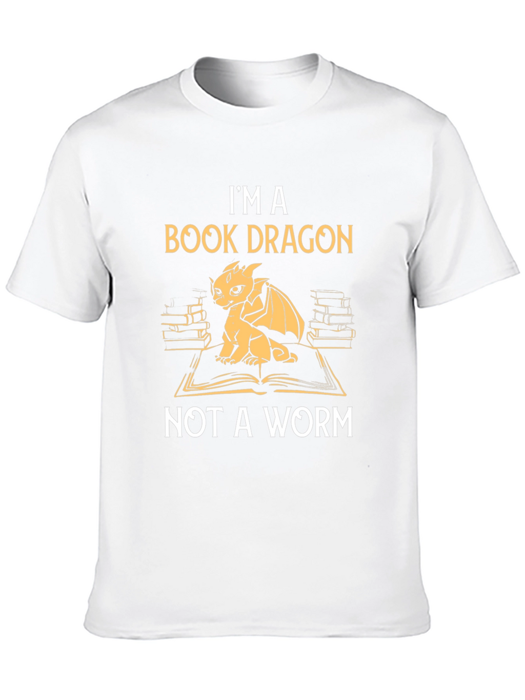 Book Dragon Graphic T-Shirt - Literary Humor Tee