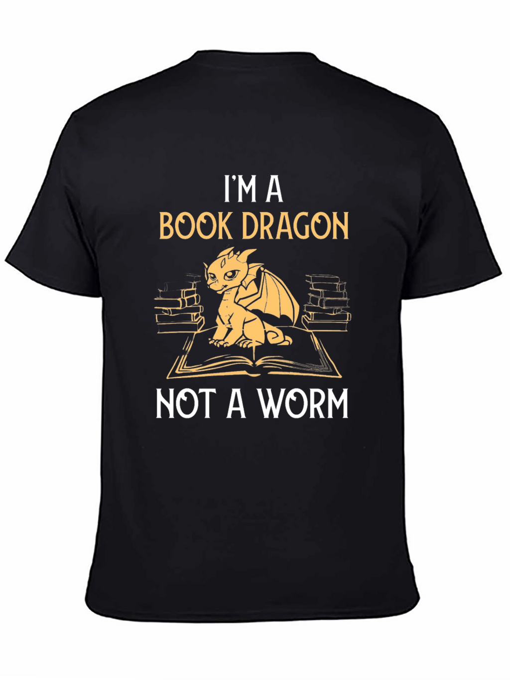Book Dragon Graphic T-Shirt - Literary Humor Tee