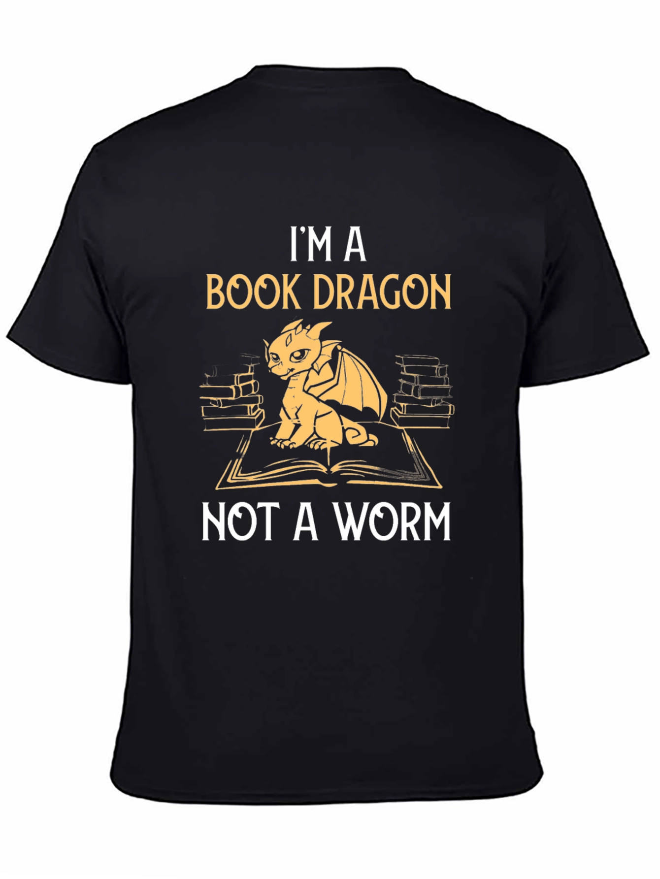 Book Dragon Graphic T-Shirt - Literary Humor Tee