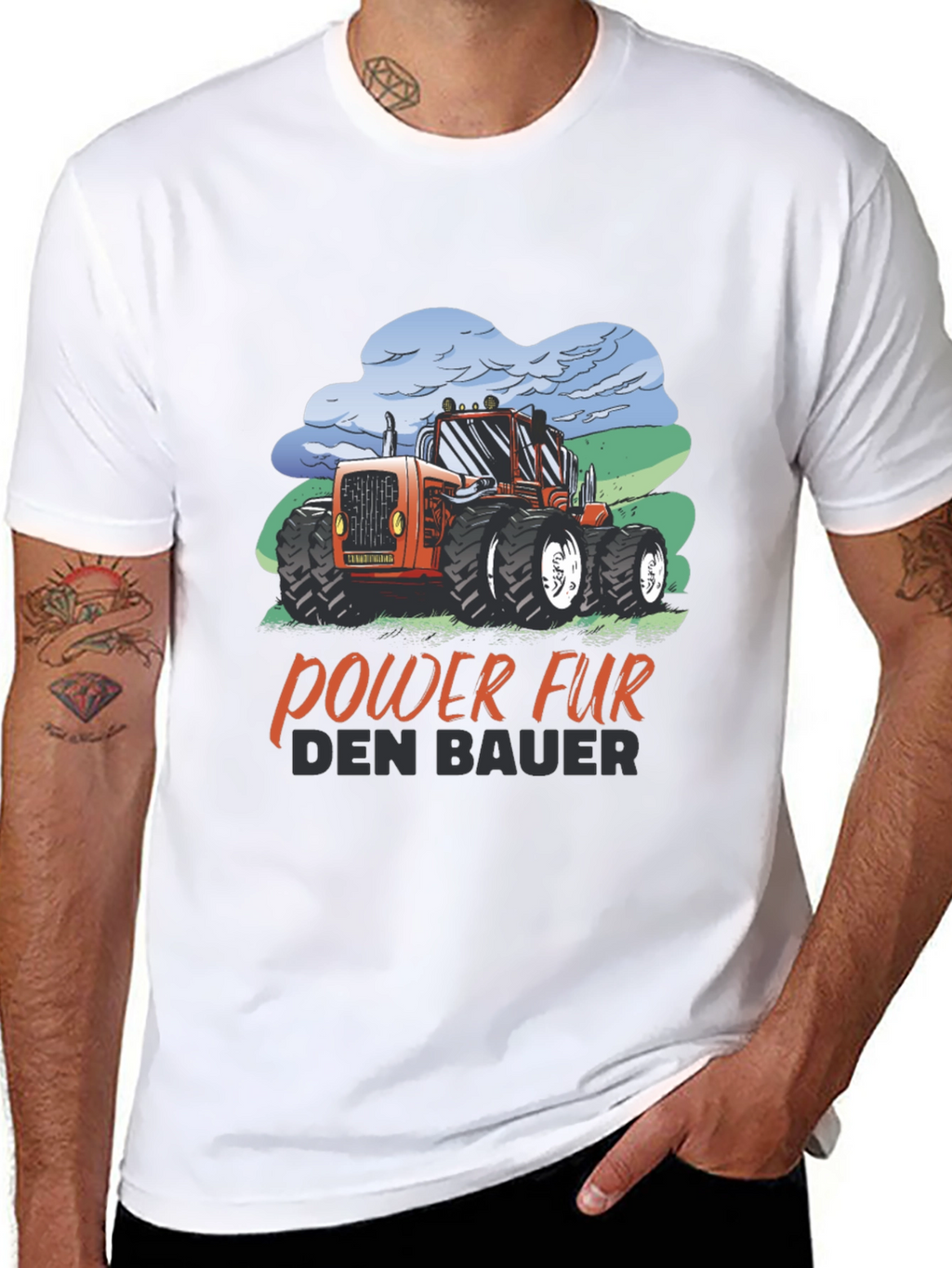 Tractor Power Farmer Graphic Tee