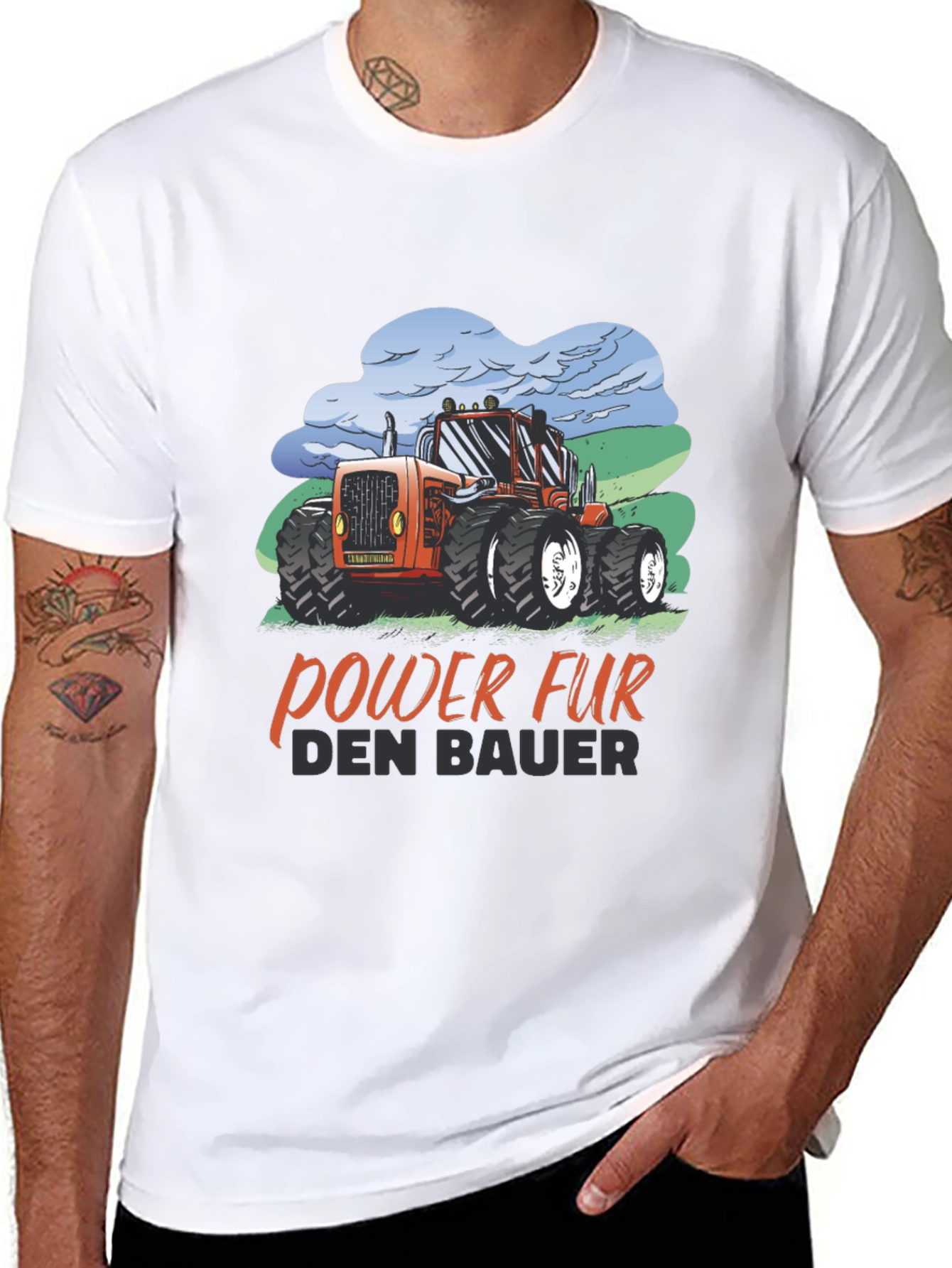 Tractor Power Farmer Graphic Tee