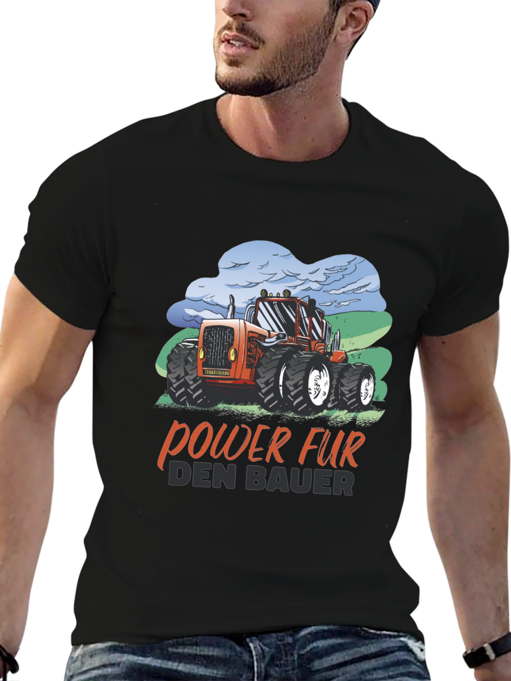 Tractor Power Farmer Graphic Tee