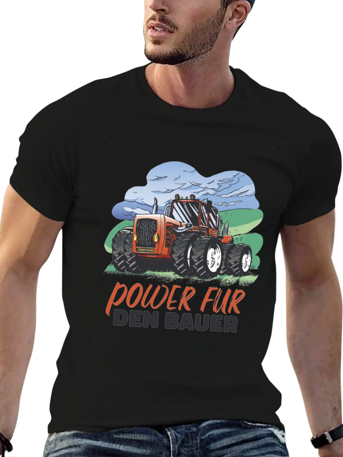 Tractor Power Farmer Graphic Tee