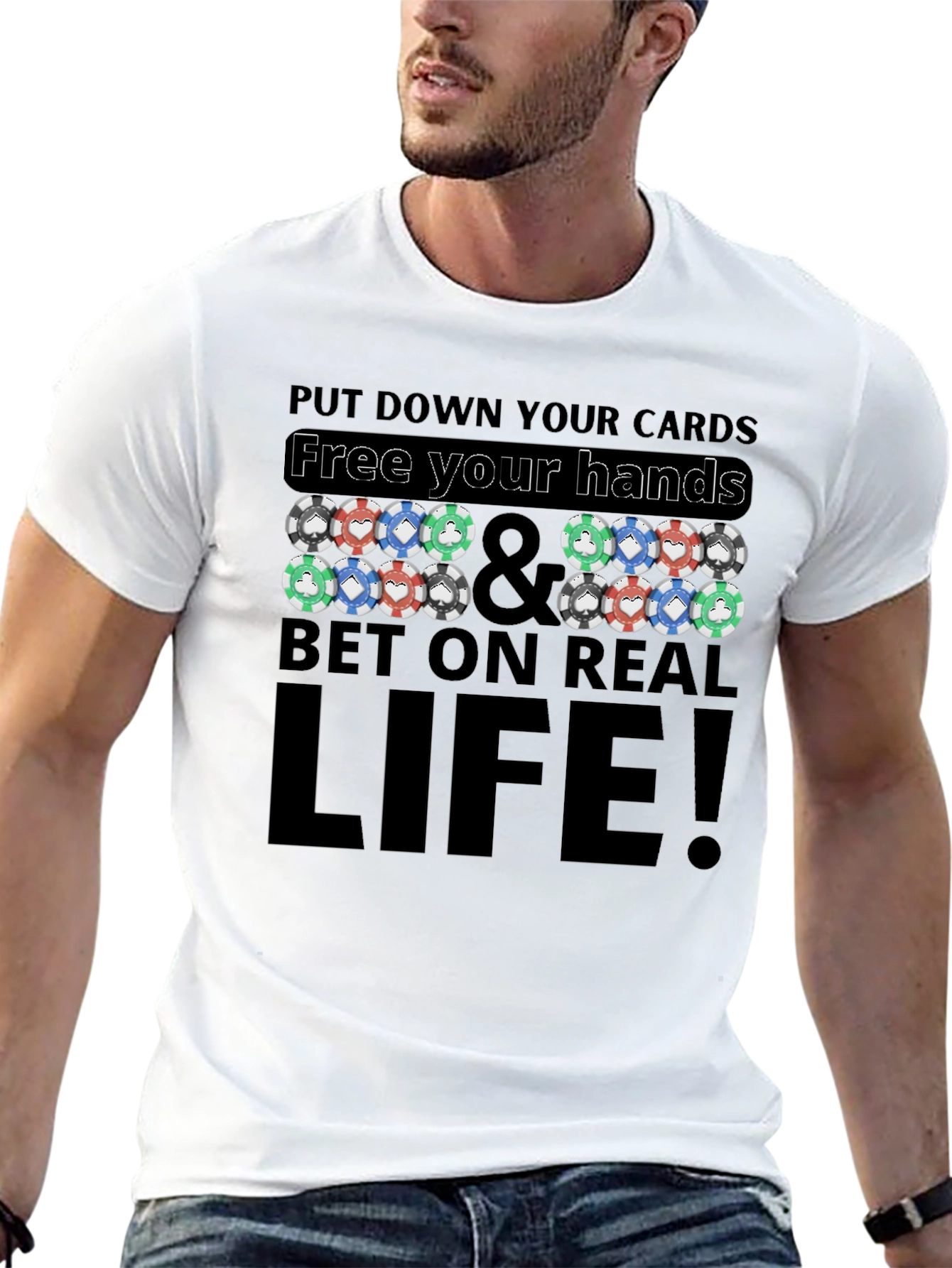 Poker Chip Graphic T-Shirt