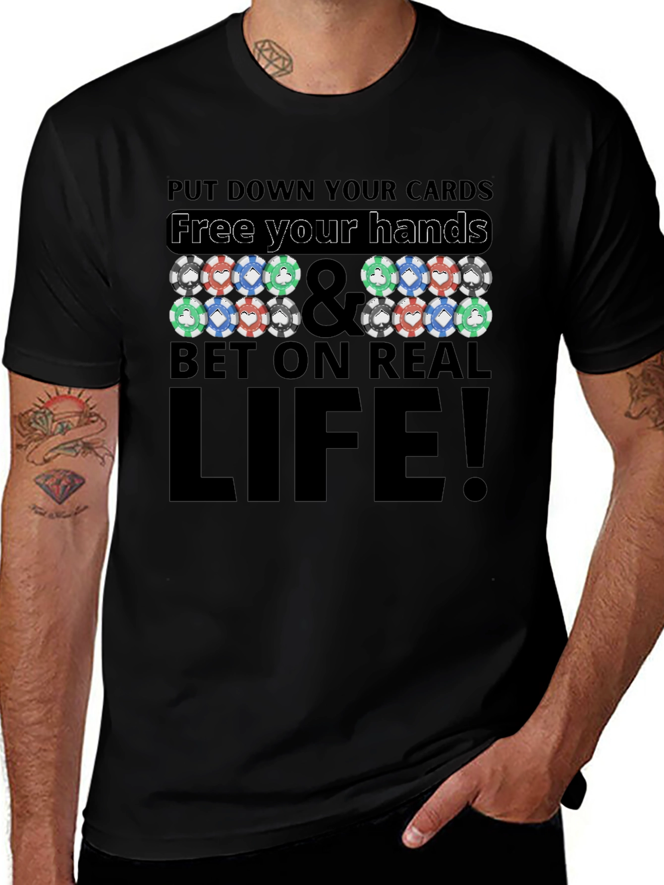 Poker Chip Graphic T-Shirt