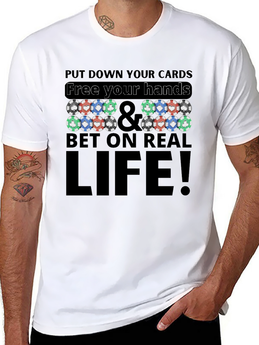 Poker Chip Graphic T-Shirt
