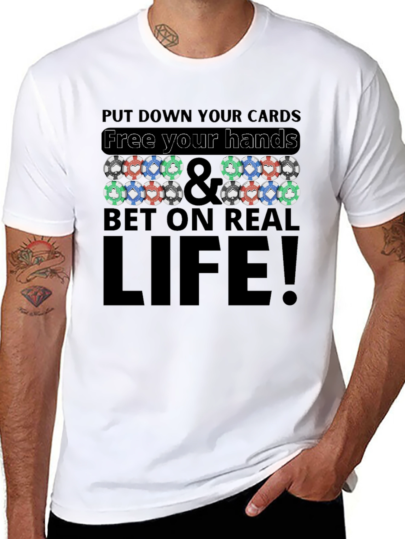 Poker Chip Graphic T-Shirt