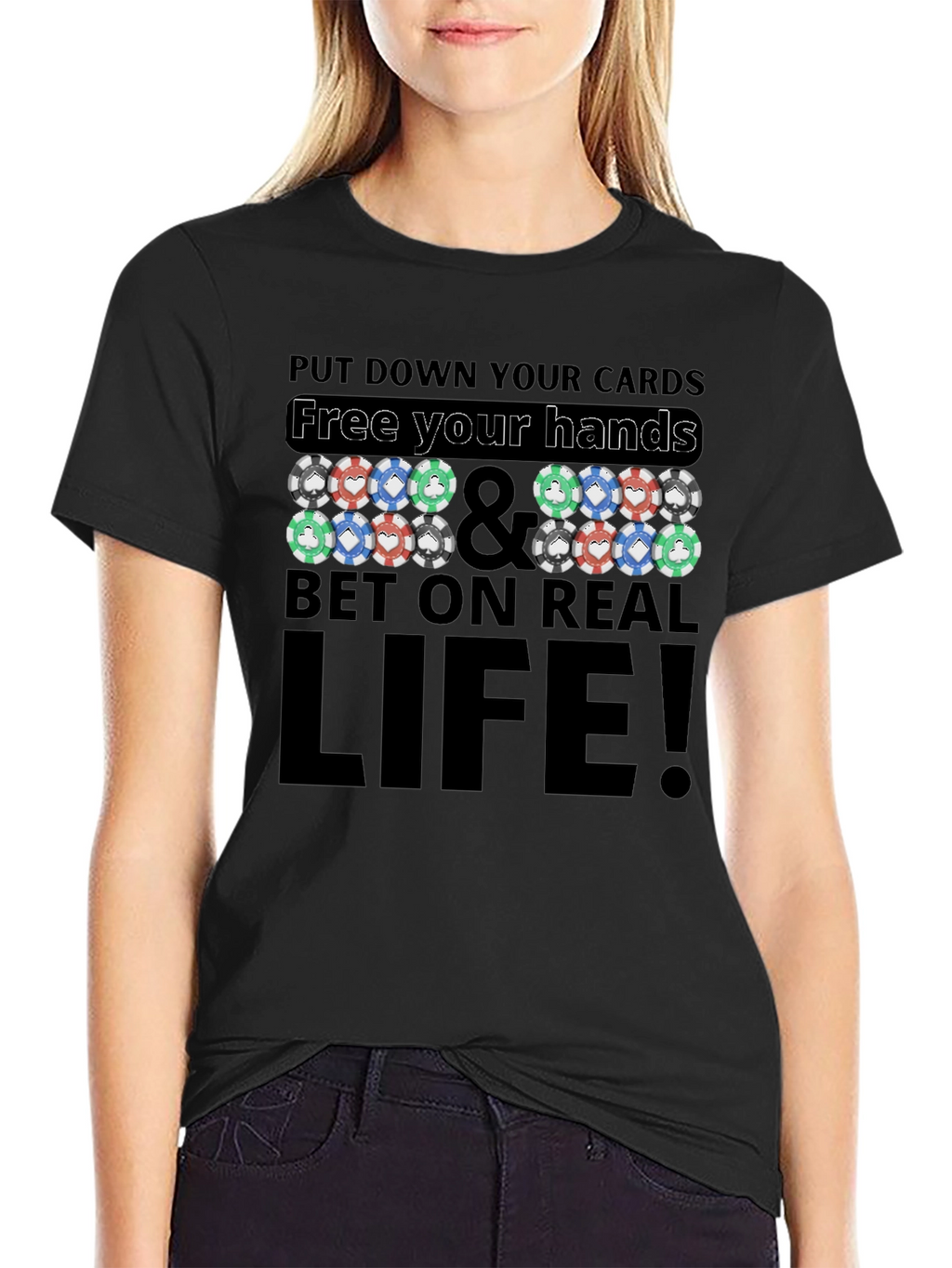 Poker Chip Graphic T-Shirt
