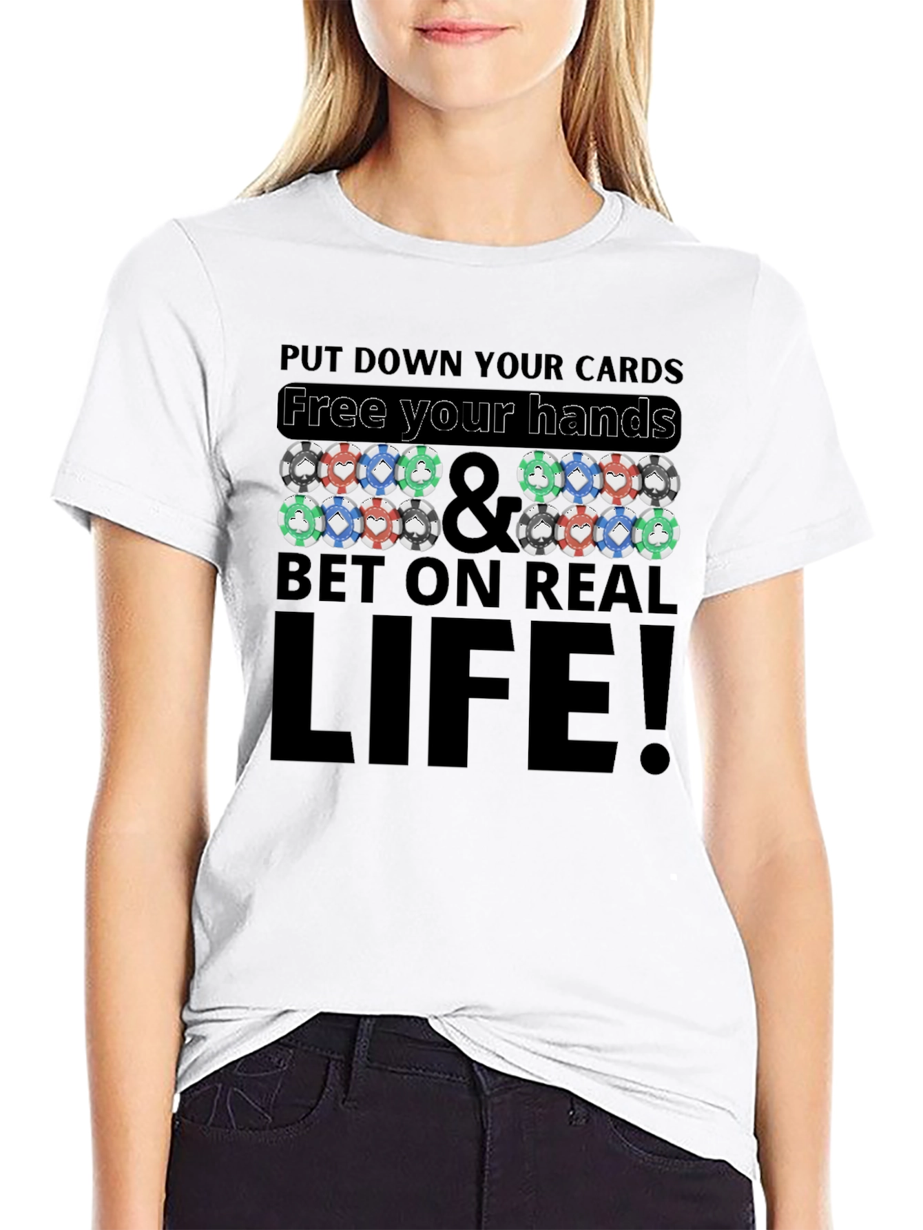 Poker Chip Graphic T-Shirt