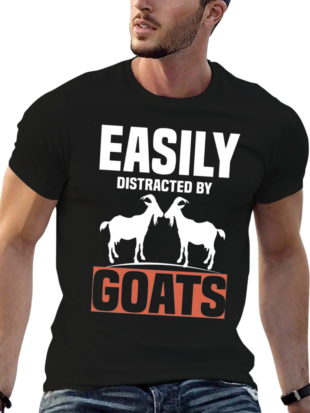 Easily Distracted By Goats T-Shirt