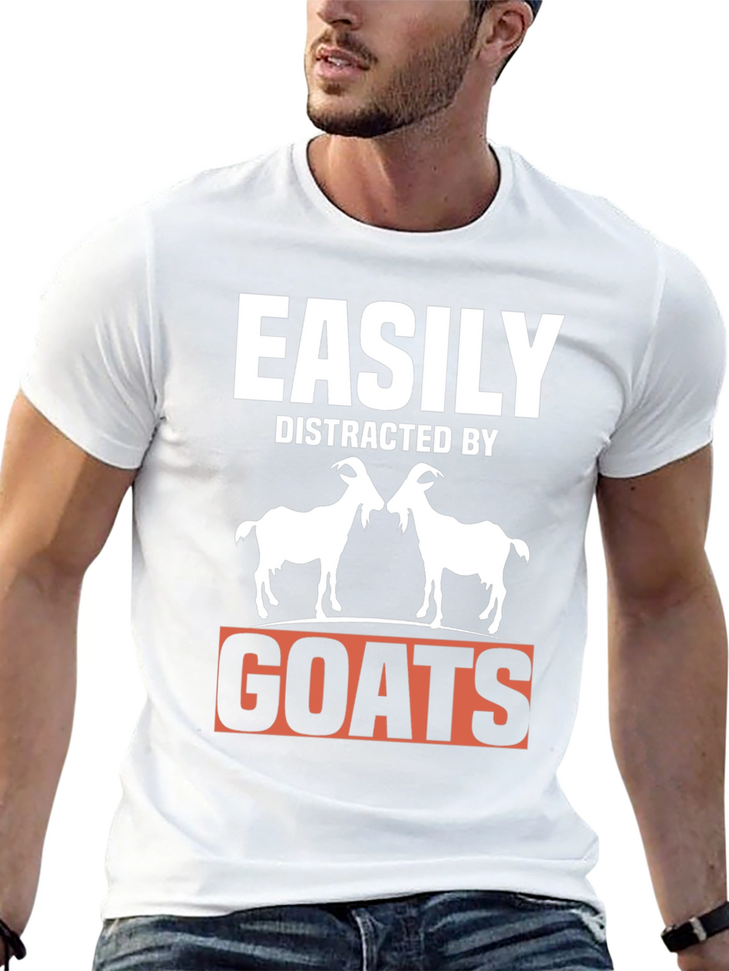 Easily Distracted By Goats T-Shirt