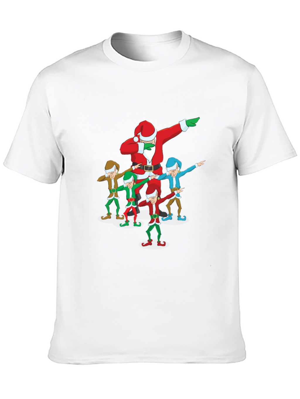Dabbing Santa & Elves Graphic T-Shirt