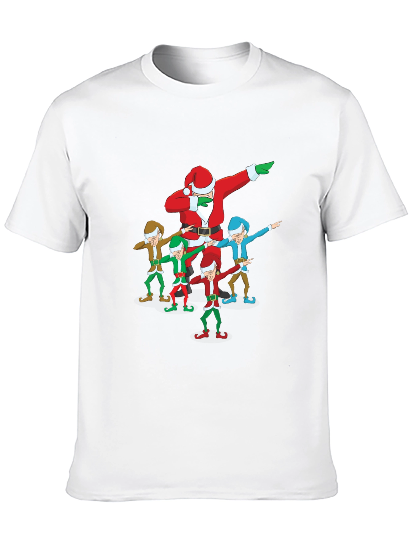 Dabbing Santa & Elves Graphic T-Shirt