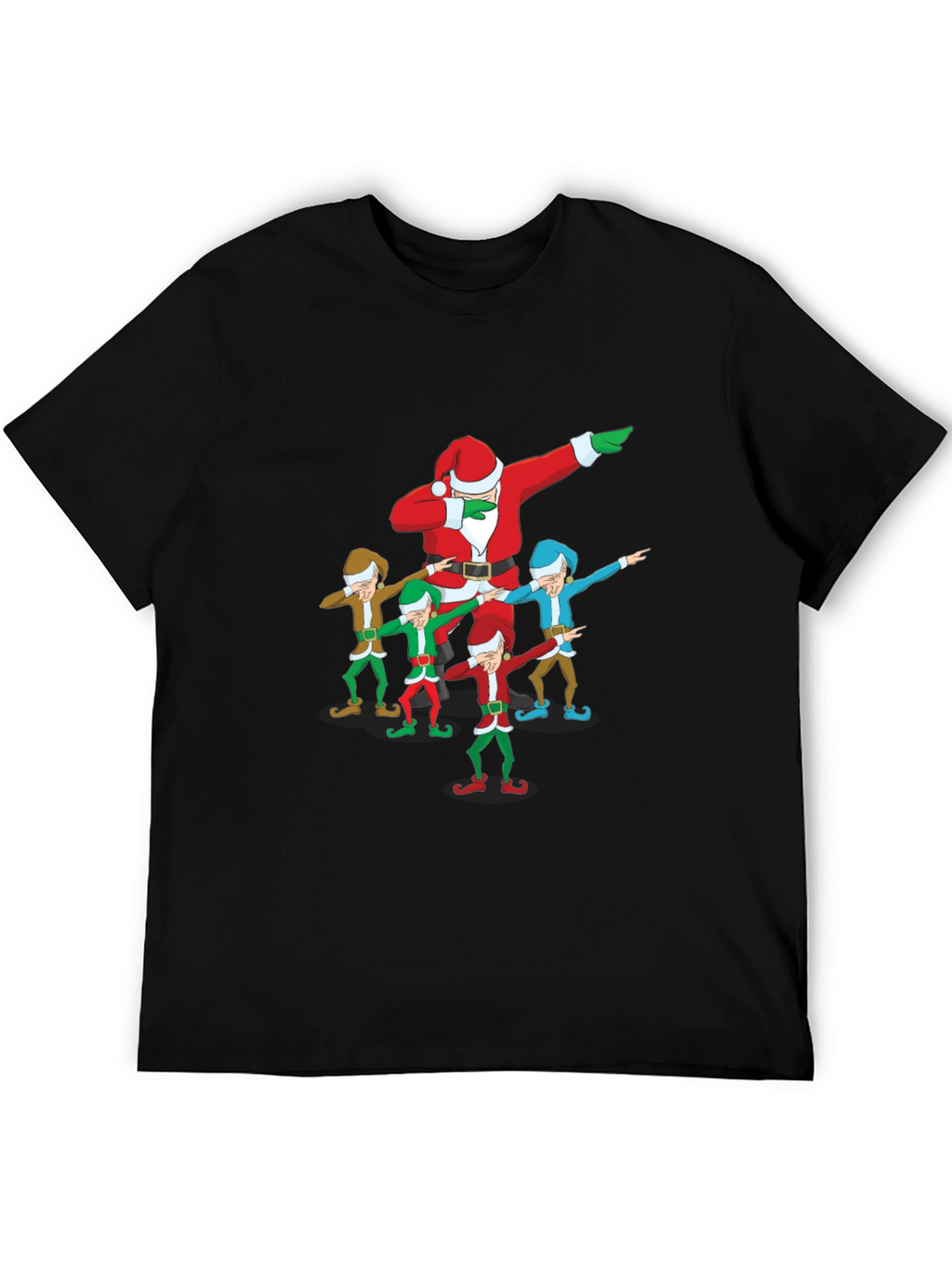 Dabbing Santa & Elves Graphic T-Shirt