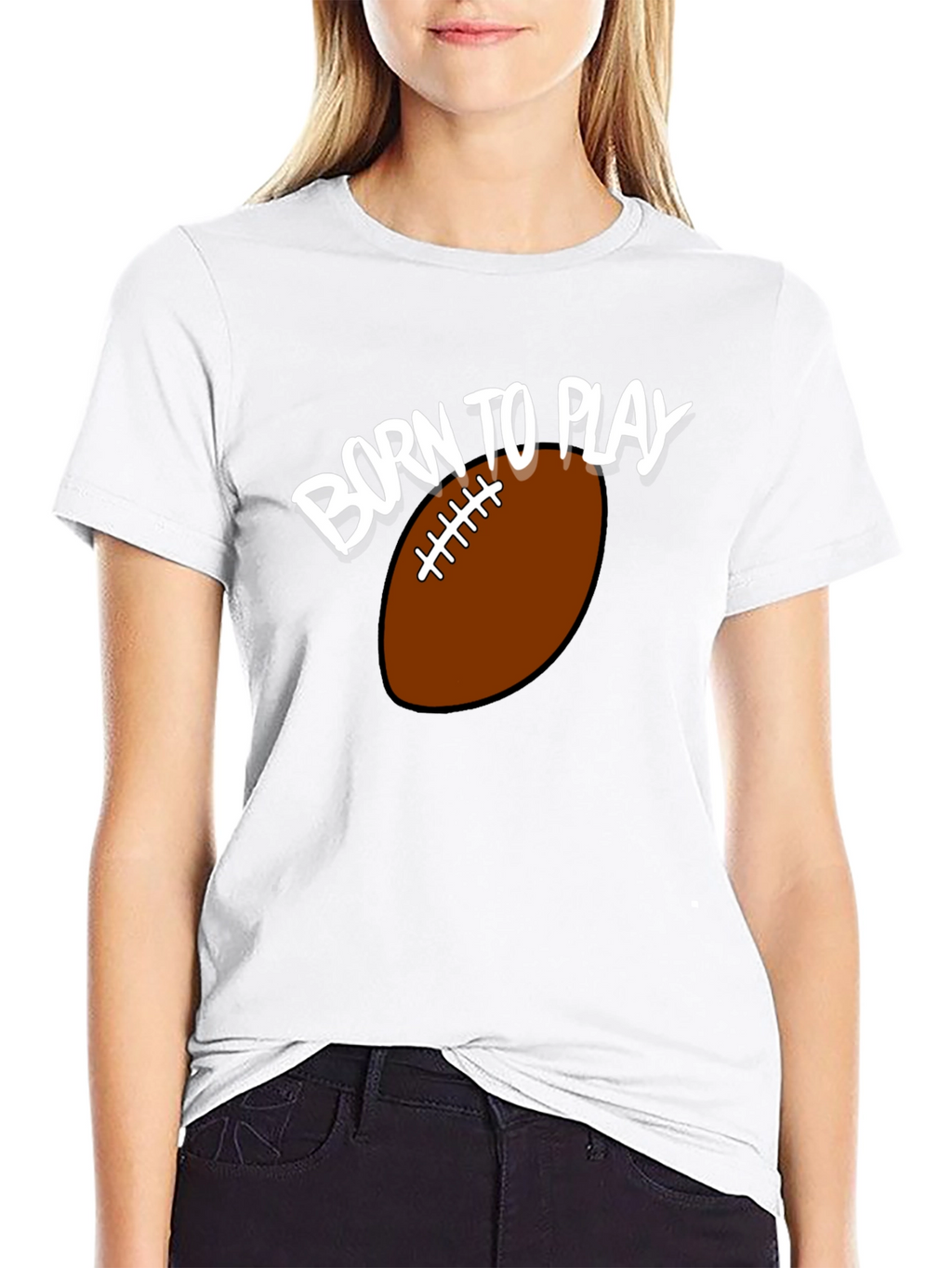 Born to Play Football Graphic T-Shirt