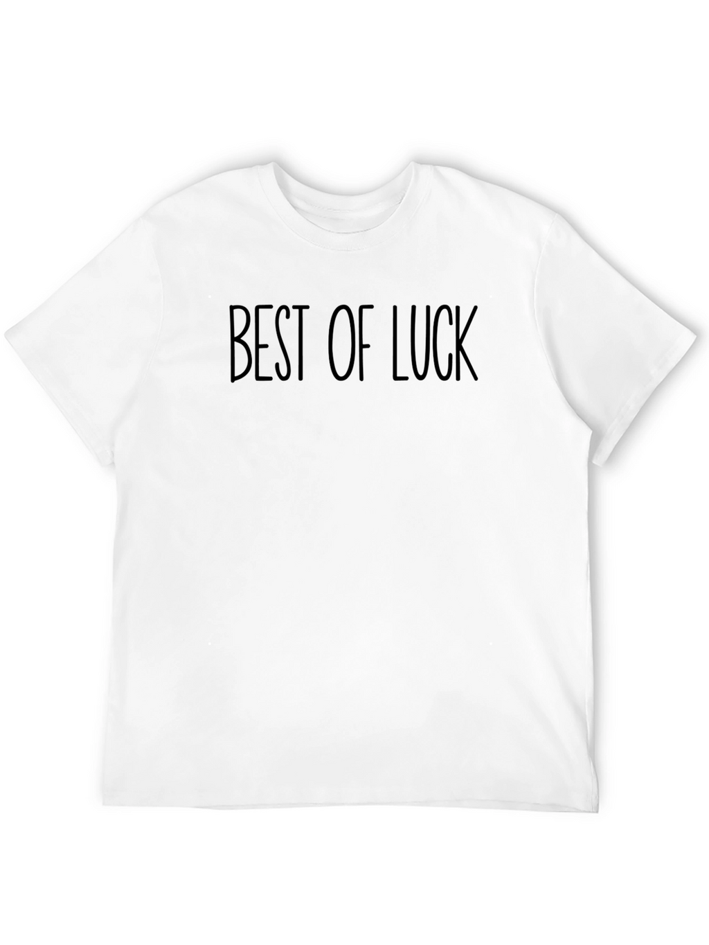 Best of Luck Graphic Tee - Classic Black T-Shirt