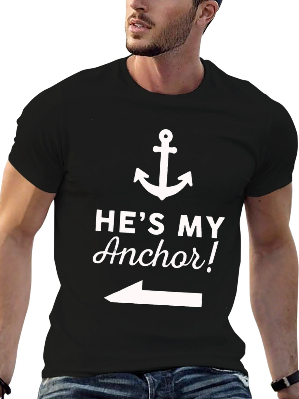 Hes My Anchor T-Shirt - Cute Couple Tee
