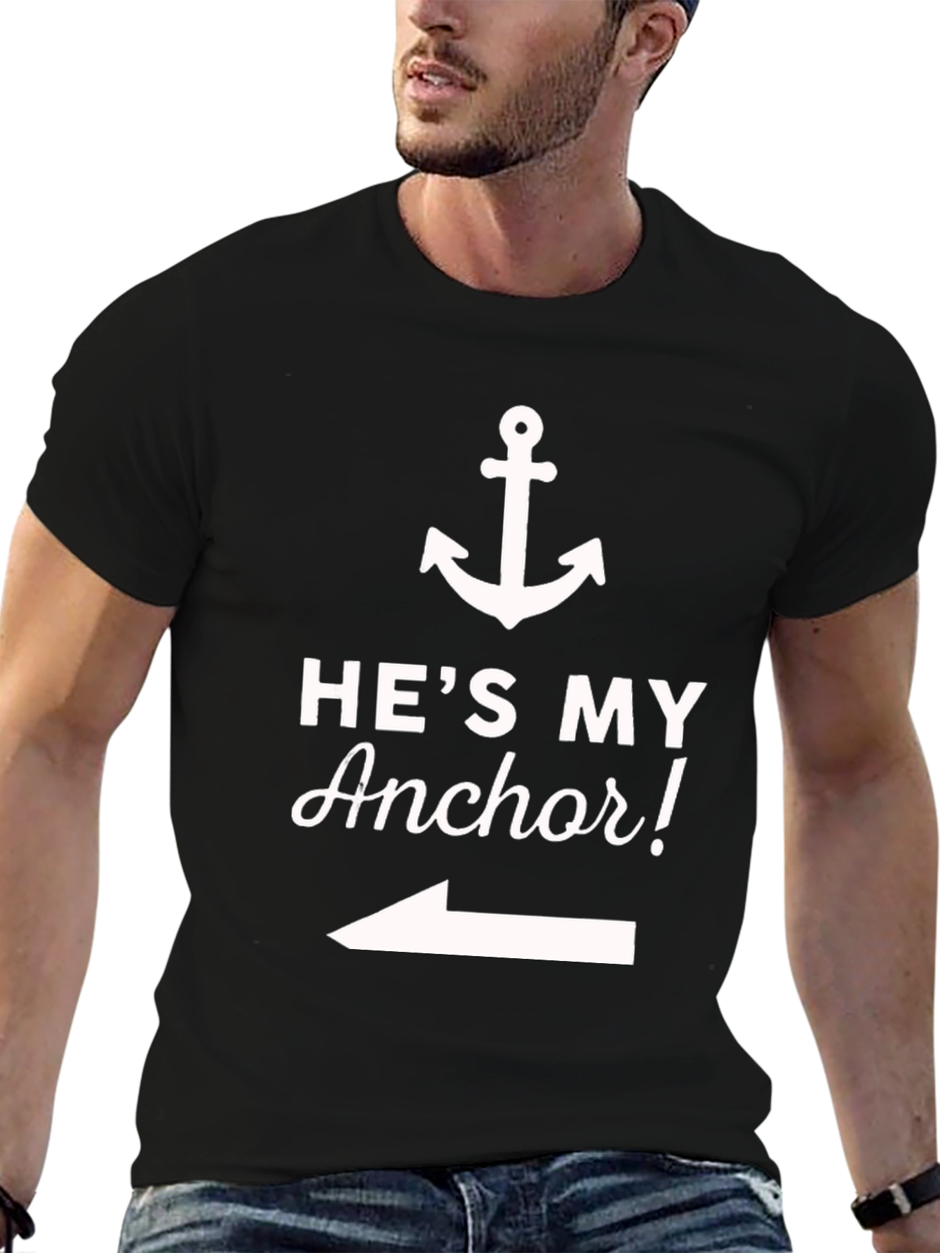 Hes My Anchor T-Shirt - Cute Couple Tee