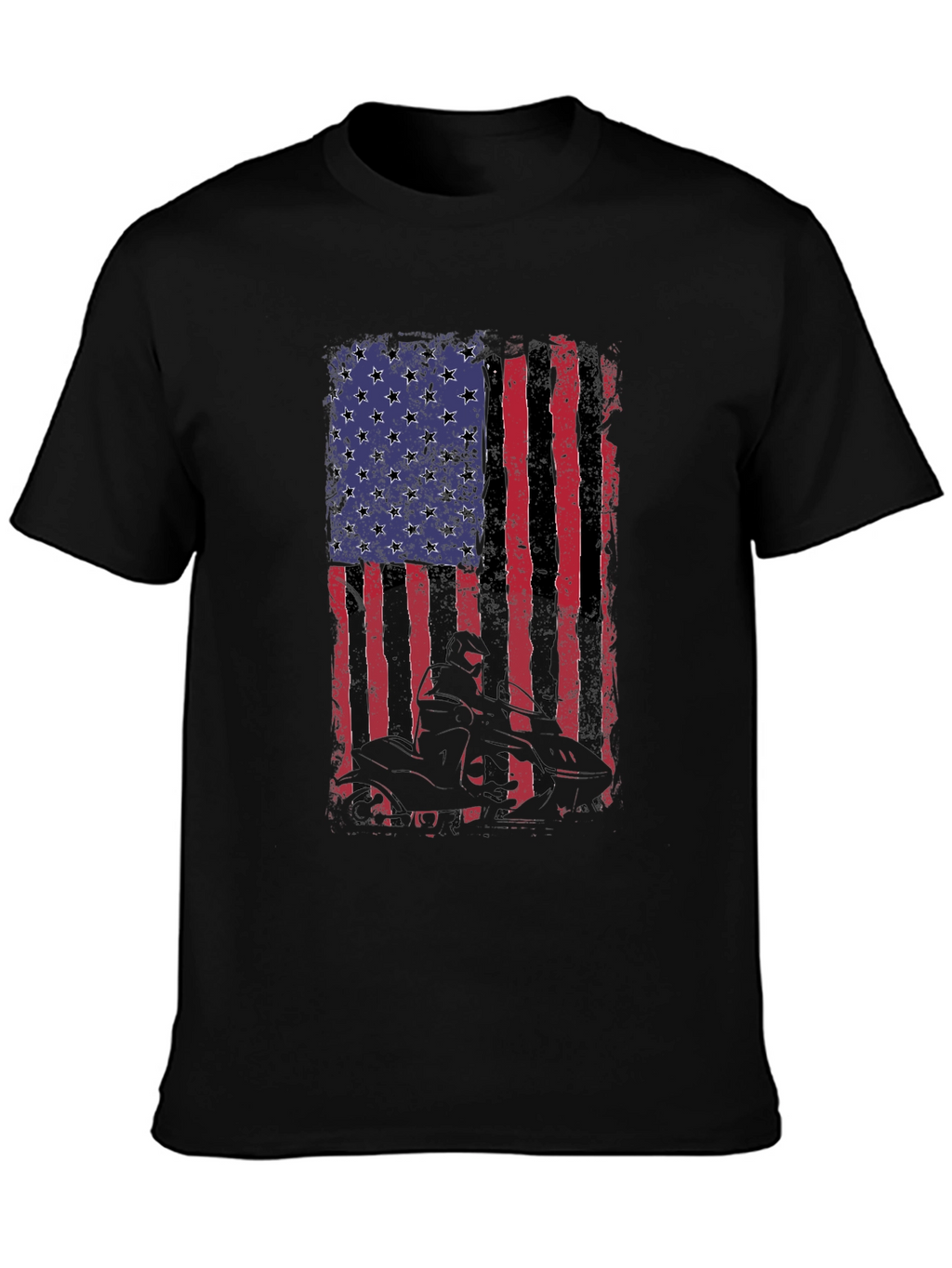 American Flag ATV Rider Graphic Tee
